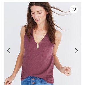 Madewell Whisper Cotton V-Neck Tank